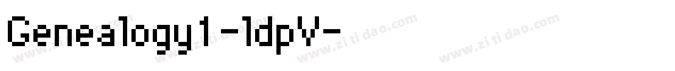 Genealogy1-ldpV字体转换