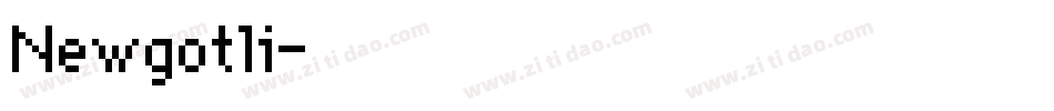Newgotli字体转换