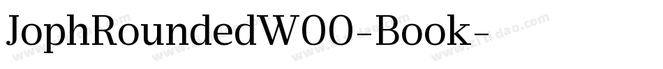 JophRoundedW00-Book字体转换