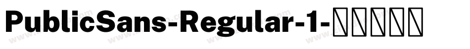 PublicSans-Regular-1字体转换