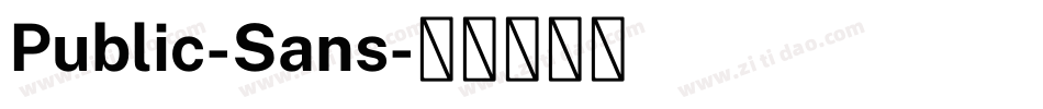 Public-Sans字体转换