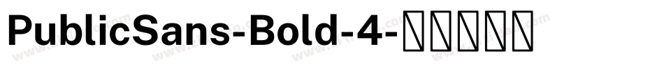 PublicSans-Bold-4字体转换