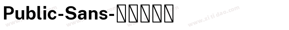 Public-Sans字体转换