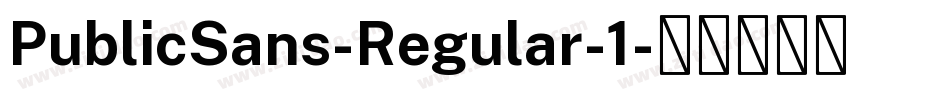 PublicSans-Regular-1字体转换