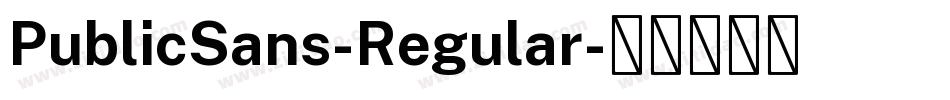 PublicSans-Regular字体转换