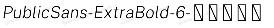PublicSans-ExtraBold-6字体转换