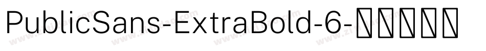PublicSans-ExtraBold-6字体转换