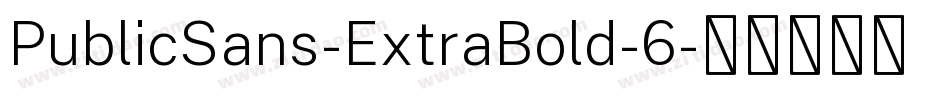 PublicSans-ExtraBold-6字体转换
