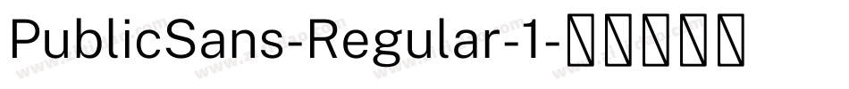 PublicSans-Regular-1字体转换