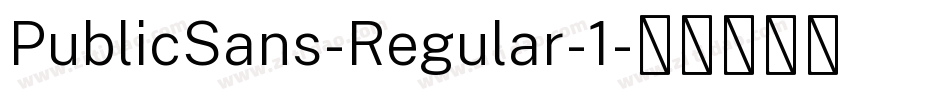PublicSans-Regular-1字体转换