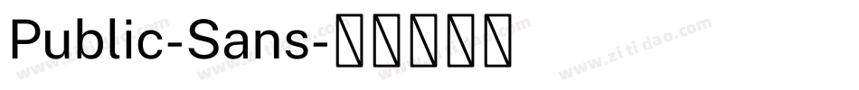 Public-Sans字体转换