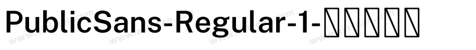 PublicSans-Regular-1字体转换