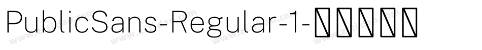 PublicSans-Regular-1字体转换