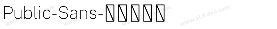 Public-Sans字体转换