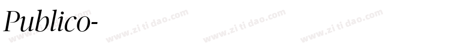 Publico字体转换