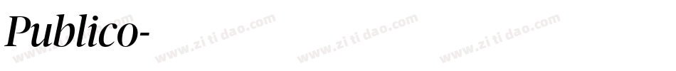 Publico字体转换