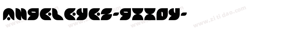 AngelEyes-gxxOY字体转换