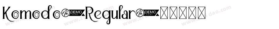 Komodo-Regular字体转换