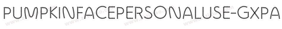 PumpkinFacePersonalUse-gxpAR字体转换