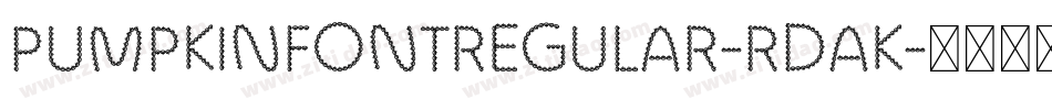 PumpkinFontRegular-rDaK字体转换