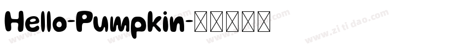Hello-Pumpkin字体转换