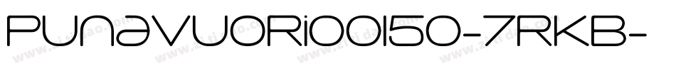 Punavuori00150-7rKB字体转换