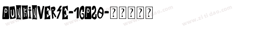 PunkInverse-1GP20字体转换