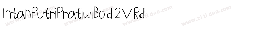 IntanPutriPratiwiBold-2VRd字体转换