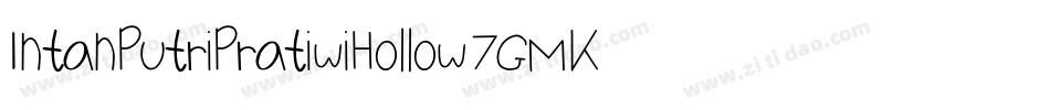 IntanPutriPratiwiHollow-7GMK字体转换