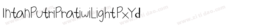 IntanPutriPratiwiLight-PxYd字体转换
