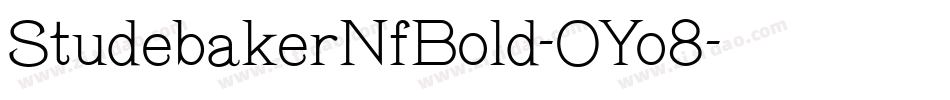 StudebakerNfBold-OYo8字体转换