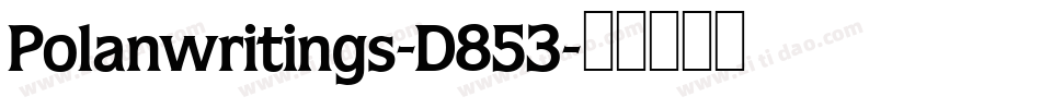 Polanwritings-D853字体转换