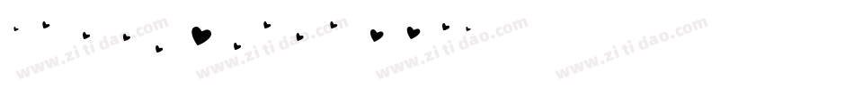 Sexy-Love-Hearts字体转换