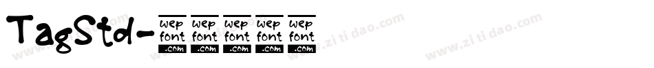 TagStd字体转换