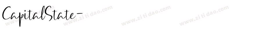 CapitalState字体转换