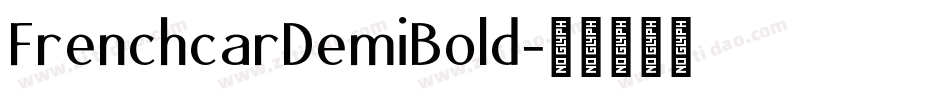 FrenchcarDemiBold字体转换