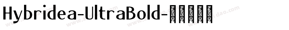 Hybridea-UltraBold字体转换