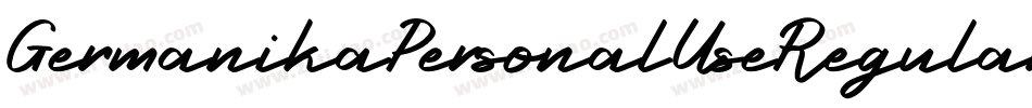 GermanikaPersonalUseRegular-Wdev字体转换