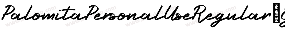 PalomitaPersonalUseRegular-Ej3r字体转换