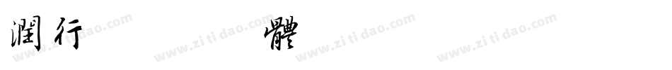 润行字体转换