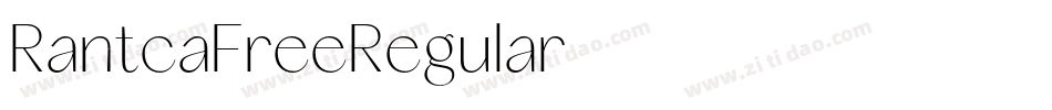 RantcaFreeRegular字体转换