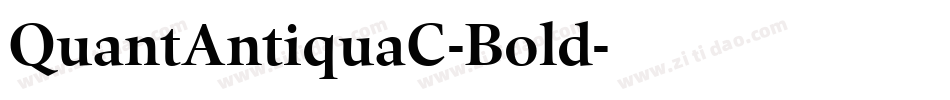 QuantAntiquaC-Bold字体转换
