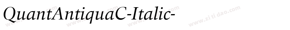 QuantAntiquaC-Italic字体转换