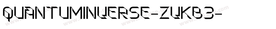 QuantumInverse-ZVKB3字体转换