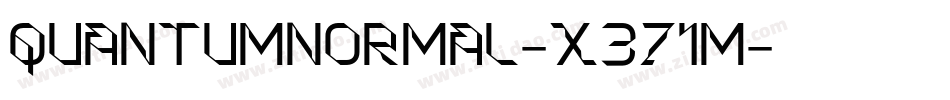 QuantumNormal-x371m字体转换