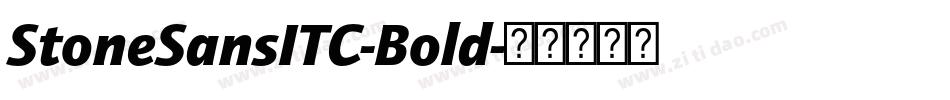 StoneSansITC-Bold字体转换