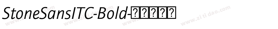 StoneSansITC-Bold字体转换