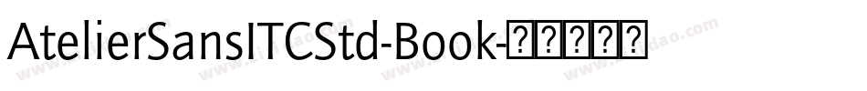 AtelierSansITCStd-Book字体转换