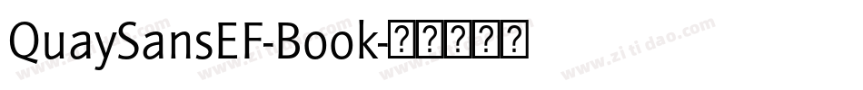 QuaySansEF-Book字体转换