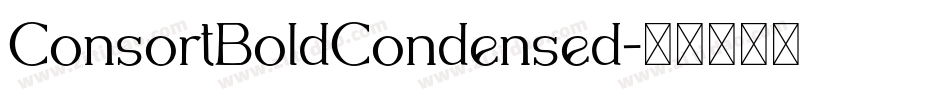 ConsortBoldCondensed字体转换